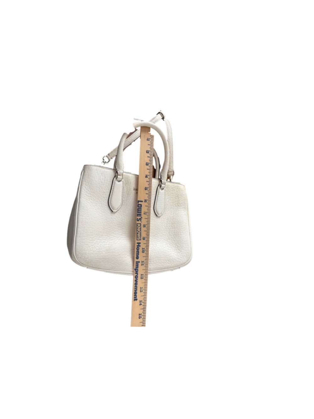 Women's Kate Spade White Leather Satchel One Size - Picture 7 of 7